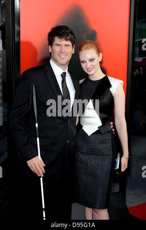 Los Angeles, CA. 11th June, 2013. Deborah Ann Woll, E.J. Scott at arrivals for TRUE BLOOD Season Premiere, Cinerama Dome at The Arclight Hollywood, Los Angeles, CA June 11, 2013. Credit: Elizabeth Goodenough/Everett Collection/Alamy Live News