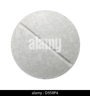 pill cut out onto a white background Stock Photo
