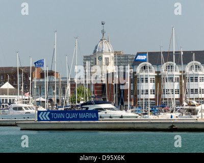 Town Quay Marina on Southampton Water Hampshire England UK Stock Photo