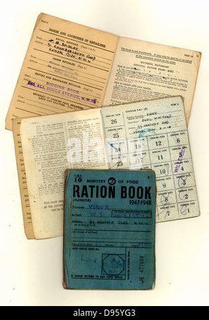 Second World War ration books in museum Stock Photo: 64033642 - Alamy