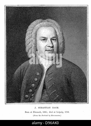 Portrait Of German Composer Johann Sebastian Bach Stock Photo - Alamy