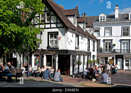 The Duke of York Public House in the Pantiles, Tunbridge Wells, Kent, UK Stock Photo