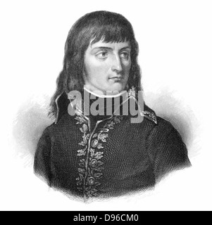 Napoleon Bonaparte (1769-1821) c1800. Emperor of France from  1804. Engraving Stock Photo