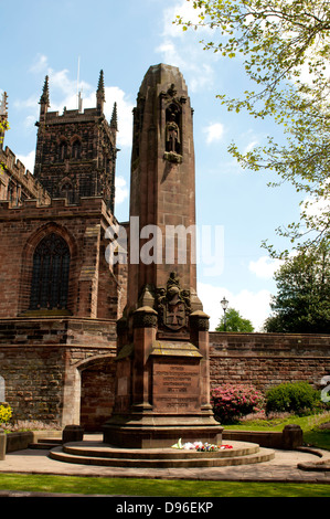 War Memorial and St Peters Church in Harrogate in Spring North ...