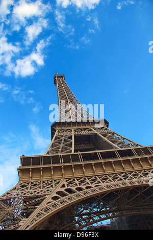 Eiffel tower - onr the main symbols of Paris Stock Photo