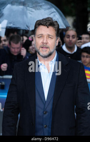 Russell Crowe attends the European premiere for MAN OF STEEL on 12/06/2013 at Empire and Odeon Leicester Square, London. Persons pictured: Russell Crowe, Actor. Picture by Julie Edwards Stock Photo