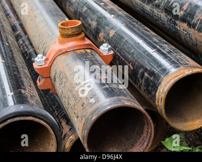 rusty pipes Stock Photo