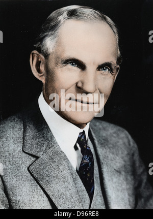 Henry Ford (1863-1947) American engineer and automobile manufacturer. Credit: Ford/World History Archive. Stock Photo