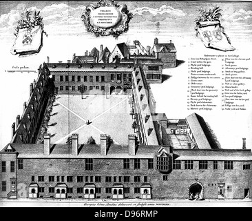 Gresham College London, 1739 Engraving By George Vertue (1684-1765 ...