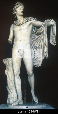 Apollo Belvedere, marble statue, Rome, Italy Stock Photo - Alamy
