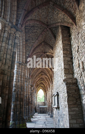 Church, Holyrood Palace, Edinburgh, Lothian, Scotland, Great Britain, Europe , Ruine der Klosterkirche Holyrood, Holyrood Palace Stock Photo