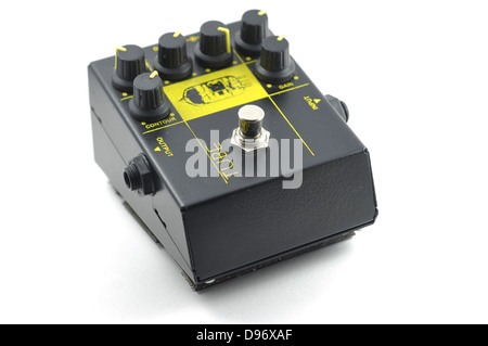 guitar distortion pedal effect Stock Photo
