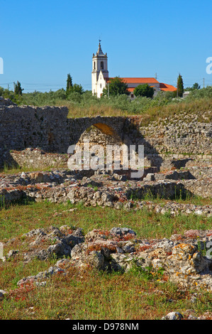 Roman Ruins, Conimbriga, Coimbra, Beiras region, Portugal Stock Photo
