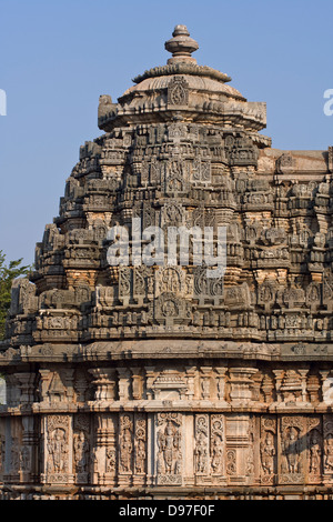 Asia, India, Karnataka, Belavadi, Veera Narayana Temple Stock Photo