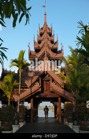 The Lake Inle Resort at sunset, Myanmar 7 Stock Photo