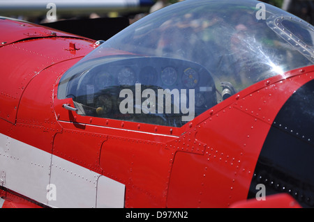 little aircraft on ground Stock Photo