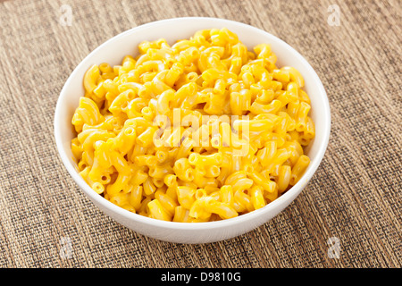 Homemade Macaroni and Cheese in a bowl Stock Photo