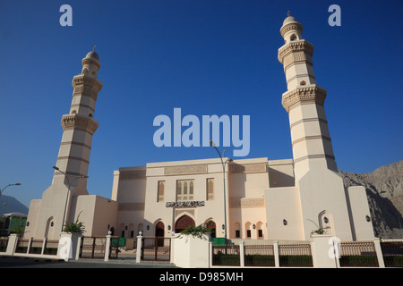 Friday mosque of al-Chasab, Khasab, in the granny's niches enclave of Musandam, Oman Stock Photo