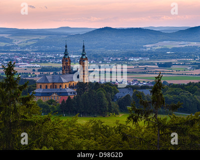 Basilica of the Fourteen Holy Helpers, Bad Staffelstein, Upper Franconia, Bavaria, Germany Stock Photo