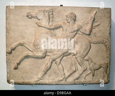 A youth with his horse and dog. Roman, about AD125. Found at Hadrian's ...