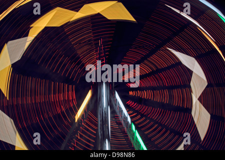 Ferries Wheel, Light, Motion, Concept Stock Photo