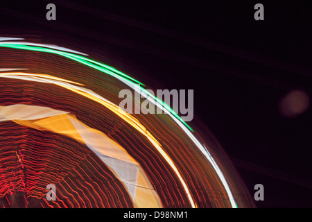 Ferries Wheel, Light, Motion, Concept Stock Photo