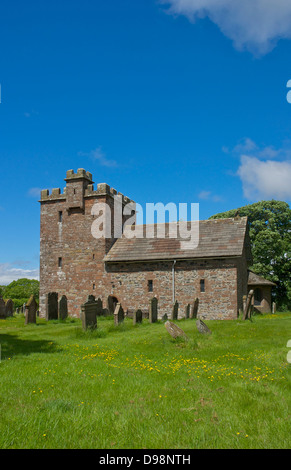 St John's, a fortified church in the village of Newton Arlosh, North Cumbria, England UK Stock Photo