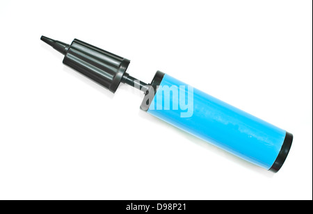 The manual air pump isolated on white background Stock Photo