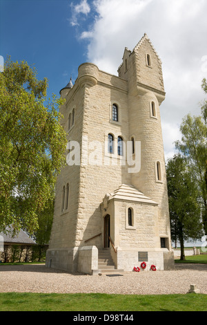 The Ulster Tower the First World War memorial to the 36th Ulster Division Stock Photo