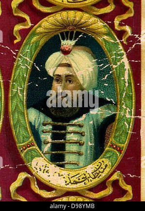 Turkish Ottoman Sultan Ahmed II (1643-1695) Khan Ghazi Portrait Stock ...
