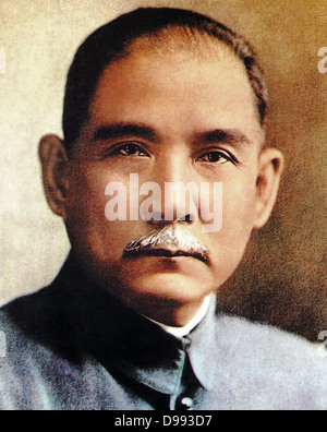 Sun Yat-sen 1866 – 1925, Chinese revolutionary and political leader. As the foremost pioneer of Nationalist China, Sun is frequently referred to as the Father of the Nation Stock Photo