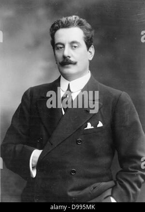 Giacomo Puccini, 1858-192 Italian opratic composer  c1908. Stock Photo