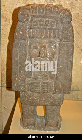 Standing figure of Chicomecoatl the Aztec goddess of corn and harvest. AD 1300-1521 Stock Photo