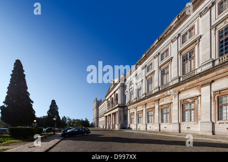 Ajuda National Palace, Lisbon, Portugal. 19th century neoclassical Royal palace. Stock Photo