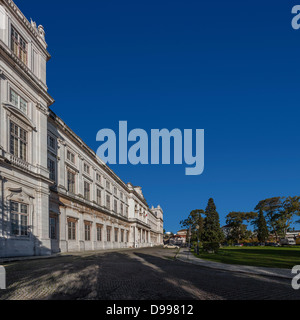 Ajuda National Palace, Lisbon, Portugal. 19th century neoclassical Royal palace. Stock Photo