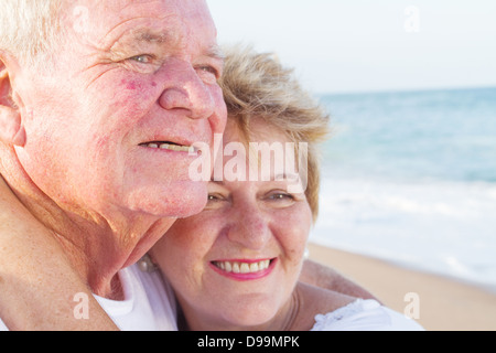 loving senior couple closeup Stock Photo