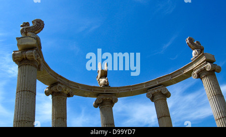 image of architectural ensemble with columns Stock Photo