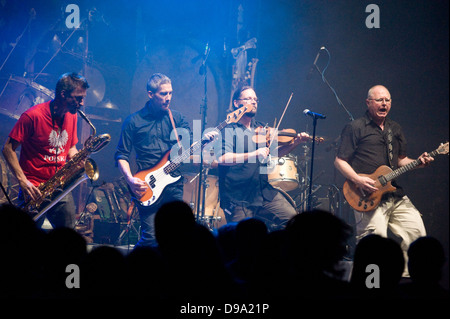 Swedish folk-rock group Hoven Droven performing during the Cross Culture Festival in Warsaw, Poland Stock Photo