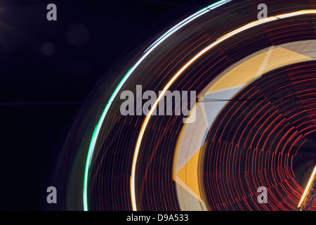 Ferries Wheel, Light, Motion, Concept Stock Photo