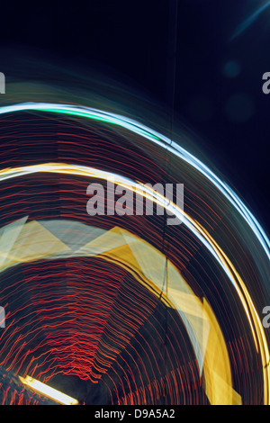 Ferries Wheel, Light, Motion, Concept Stock Photo