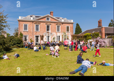 A village fete and open gardens at Sotterley Hall in Sotterley , Suffolk , England , Britain , Uk Stock Photo