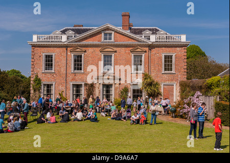 A village fete and open gardens at Sotterley Hall in Sotterley , Suffolk , England , Britain , Uk Stock Photo