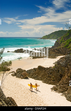 Beach view from the Pass lookout Stock Photo