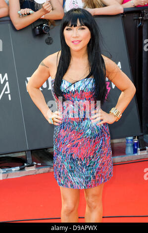 June 16, 2013 - Toronto, Ontario, Canada - LAUREN TOYOTA  arrives at the 2013 MuchMusic Video Awards at the MuchMusic HQ on June 17, 2013 in Toronto, Canada. (Credit Image: © Igor Vidyashev/ZUMAPRESS.com) Stock Photo
