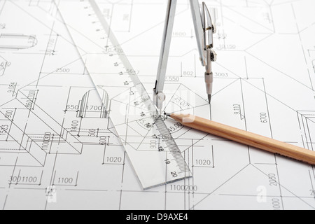Engineering Design and Drawing with a pair of dividers, pencil and ...