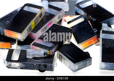 Used Canon inkjet cartridges Stock Photo