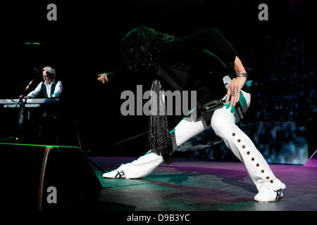 Kelly Hansen of Foreigner performing live in concert at the Seminole Hard Rock Hotel and Casinos' Hard Rock Live. Hollywood, Florida - 13.03.11 Stock Photo