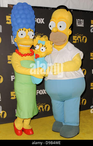 Atmosphere, The Simpsons 500th Episode Celebration at The Hollywood Roosevelt Hotel, Hollywood - Yellow Carpet Los Angeles, California - 13.02.12 Stock Photo