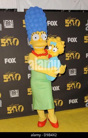 Atmosphere, The Simpsons 500th Episode Celebration at The Hollywood Roosevelt Hotel, Hollywood - Yellow Carpet Los Angeles, California - 13.02.12 Stock Photo