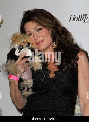 Lisa Vanderpump and her dog Giggy 1st Annual Golden Collar Awards celebrates Hollywood's most talented Canine Held at Hyatt Regency Hotel Century City, California - 13.02.12 Stock Photo